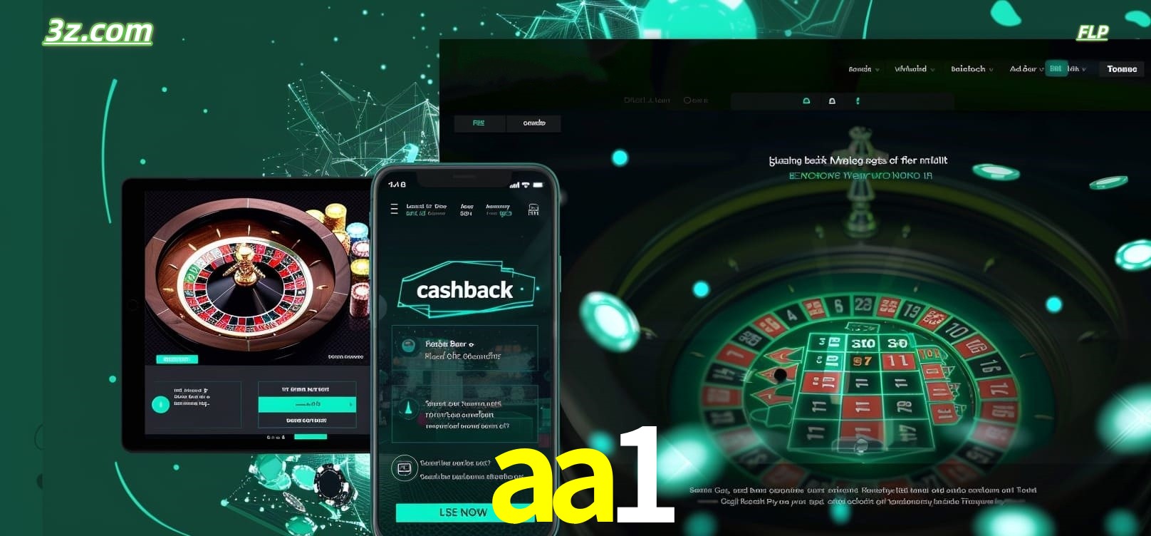 Jogue roleta em dispositivos móveis e desktop com aa1